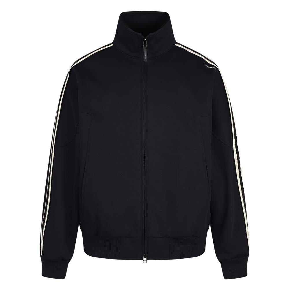하이드로겐 남성 테이프배색 트랙자켓 네이비(HYDROGEN Men’s Taped Color-Block Track Jacket Navy) - 1