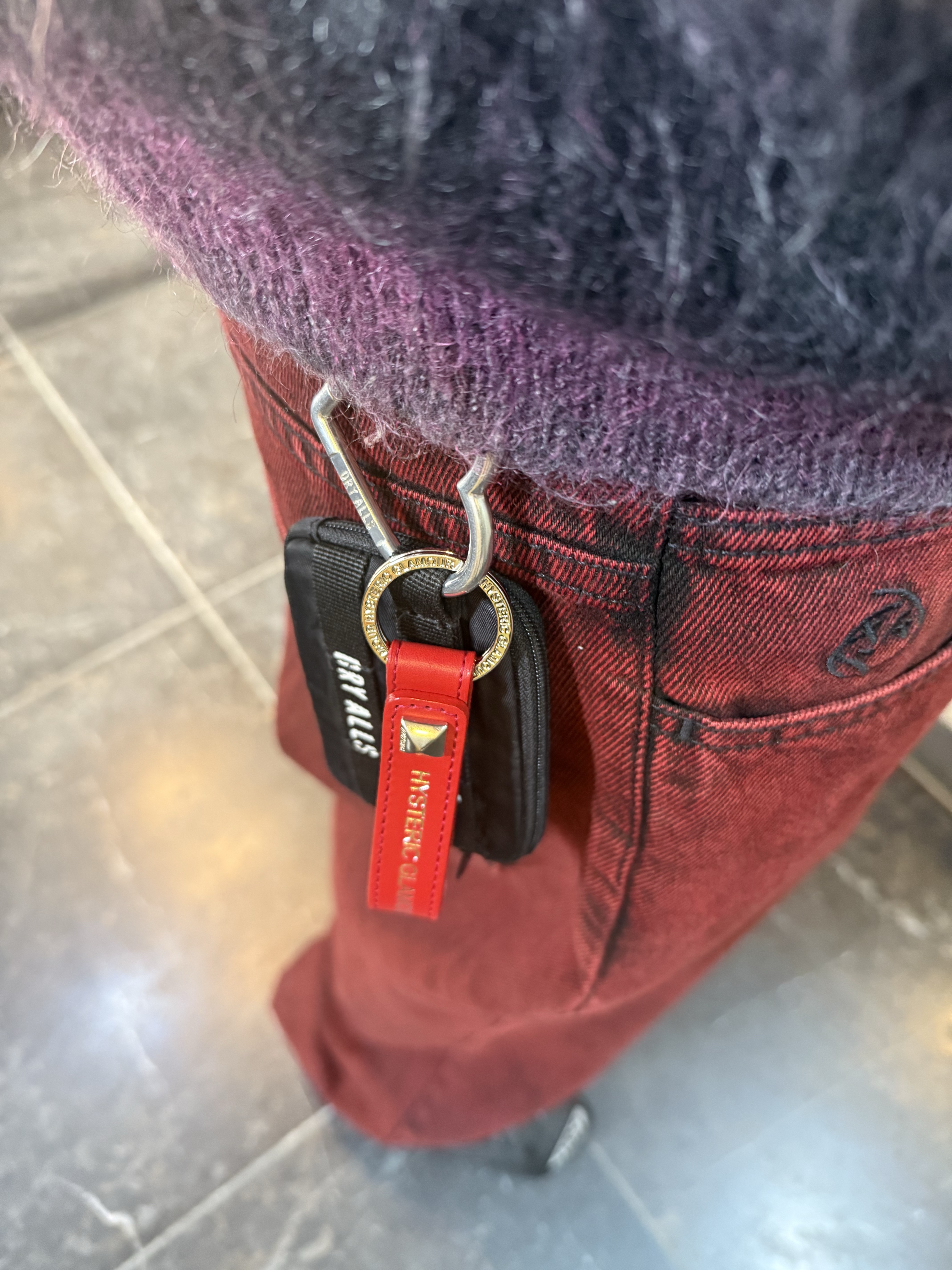 Supreme x Hysteric Glamour Mohair Zip Up Hooded Sweater Black - 24FW, (W) Balenciaga Tyrex Sneakers Black 착용 스타일 - 2