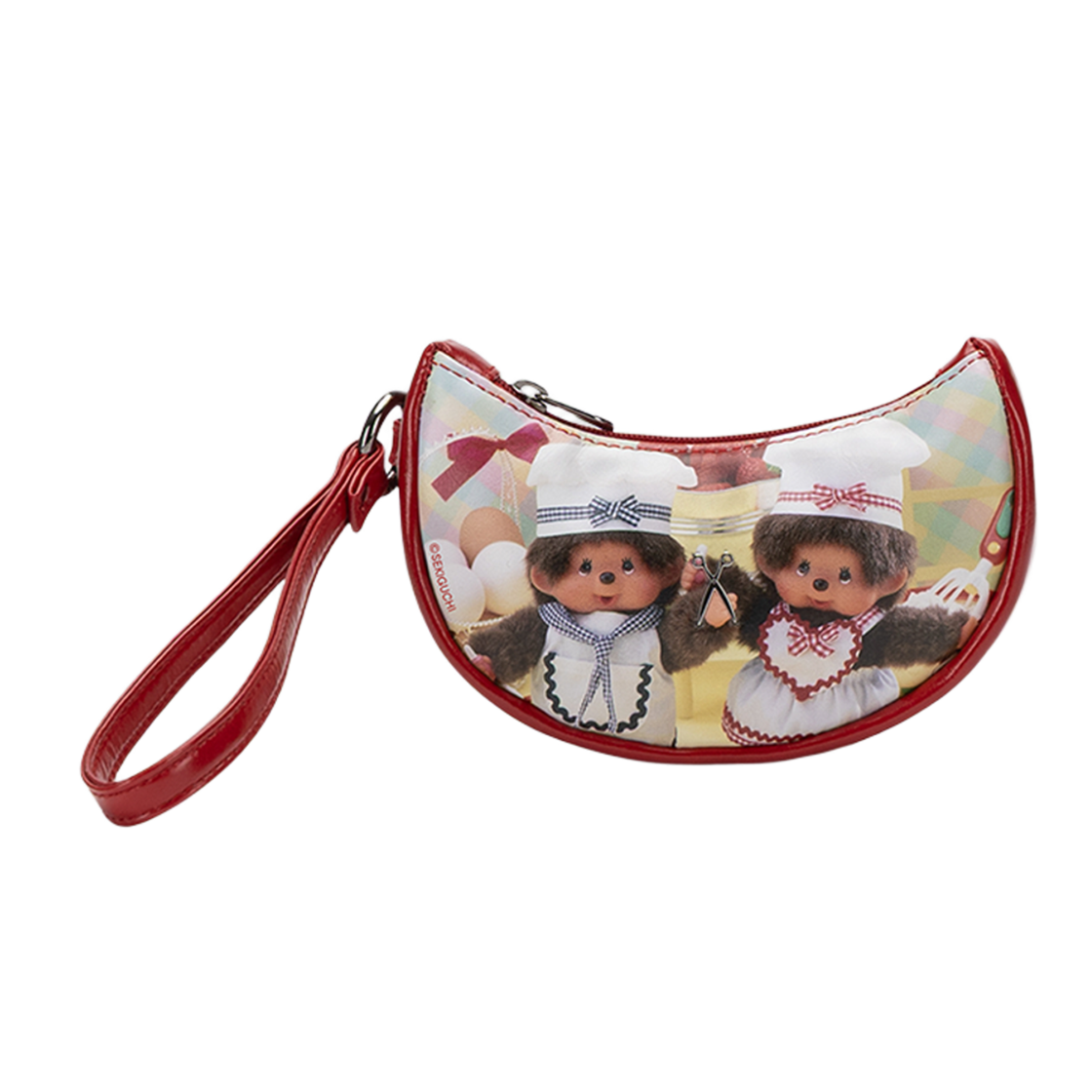 조셉앤스테이시 빕 파우치 쉐프 몬치치 레드(JOSEPH&STACEY Bib Pouch Chief Monchhichi Red)