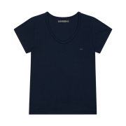 COYSEIO 038 Slim V-Neck T-Shirt Dark Navy