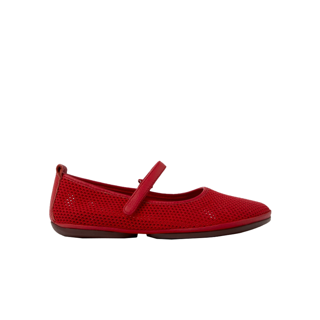 캠퍼 여성 라이트 니나 플랫슈즈 레드(Camper Women Right Nina Flat Red)