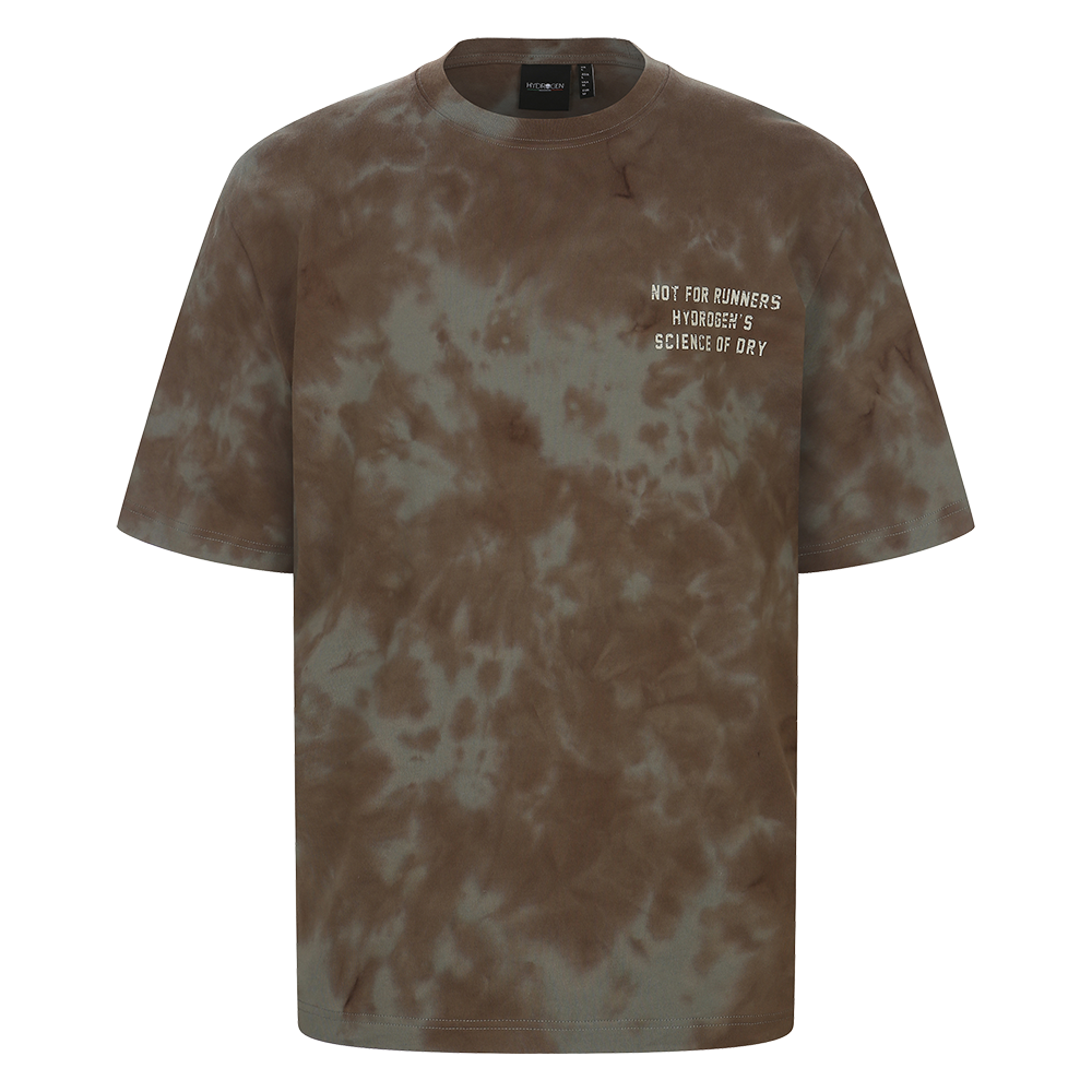 H31F2TR125 HYDROGEN Unisex Tie-dye T-Shirt Khaki