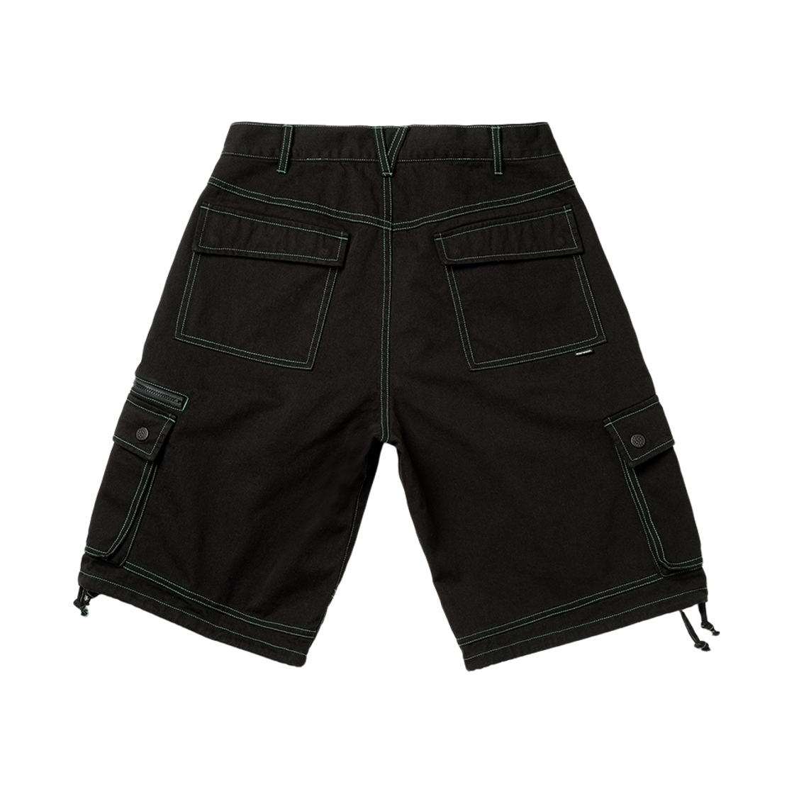 [더블적립]예스아이씨 콘트라스트 스티치 카고 쇼츠 블랙([더블적립]YESEYESEE Contrast Stitch Cargo Shorts Black) - 2