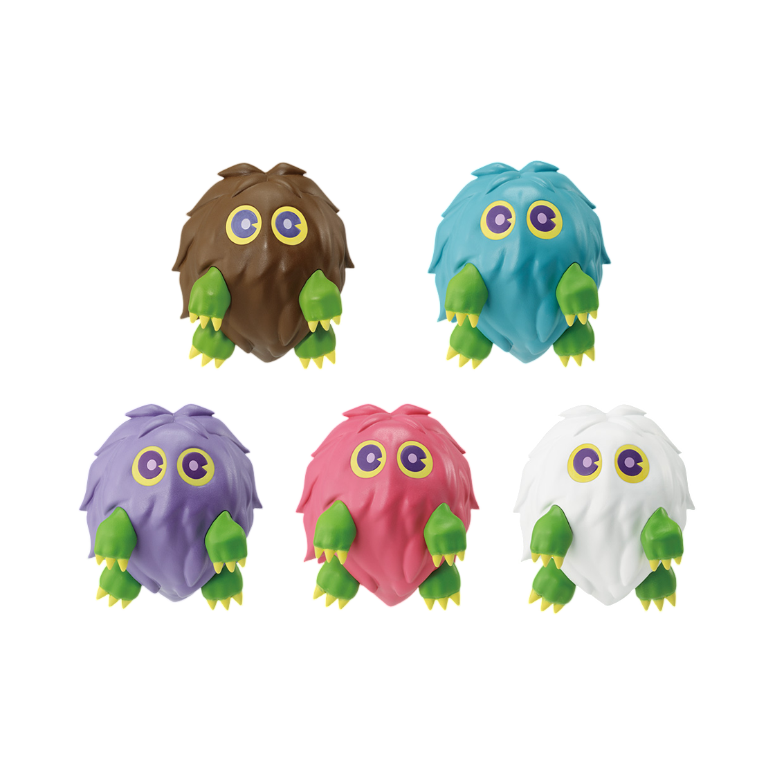 반다이 제일복권 유희왕 시리즈 Vol.4 삼환신 출현 D상 크리보 5형제 피규어 세트 (5개 세트)(Bandai Ichiban Kuji Yu-Gi-Oh! Series Vol.4 Three Mythical Gods Manifestation D Prize Five Kuriboh Brothers Figure Set (Set of 5))