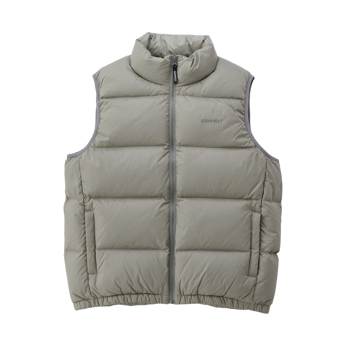 그라미치 다운 푸퍼 베스트 실 그레이 - US 사이즈(Gramicci Down Puffer Vest Seal Grey - US Sizing)