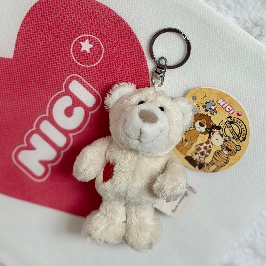 [KREAM 단독] NICI Love bear cream 10cm bb 착용 스타일 - 3