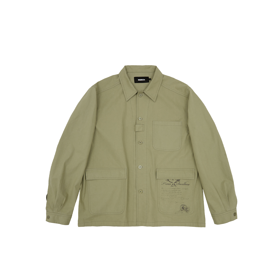 메아 스터드 초어 자켓 라이트 올리브(MEA Stud Chore Jacket Light Olive) - 1