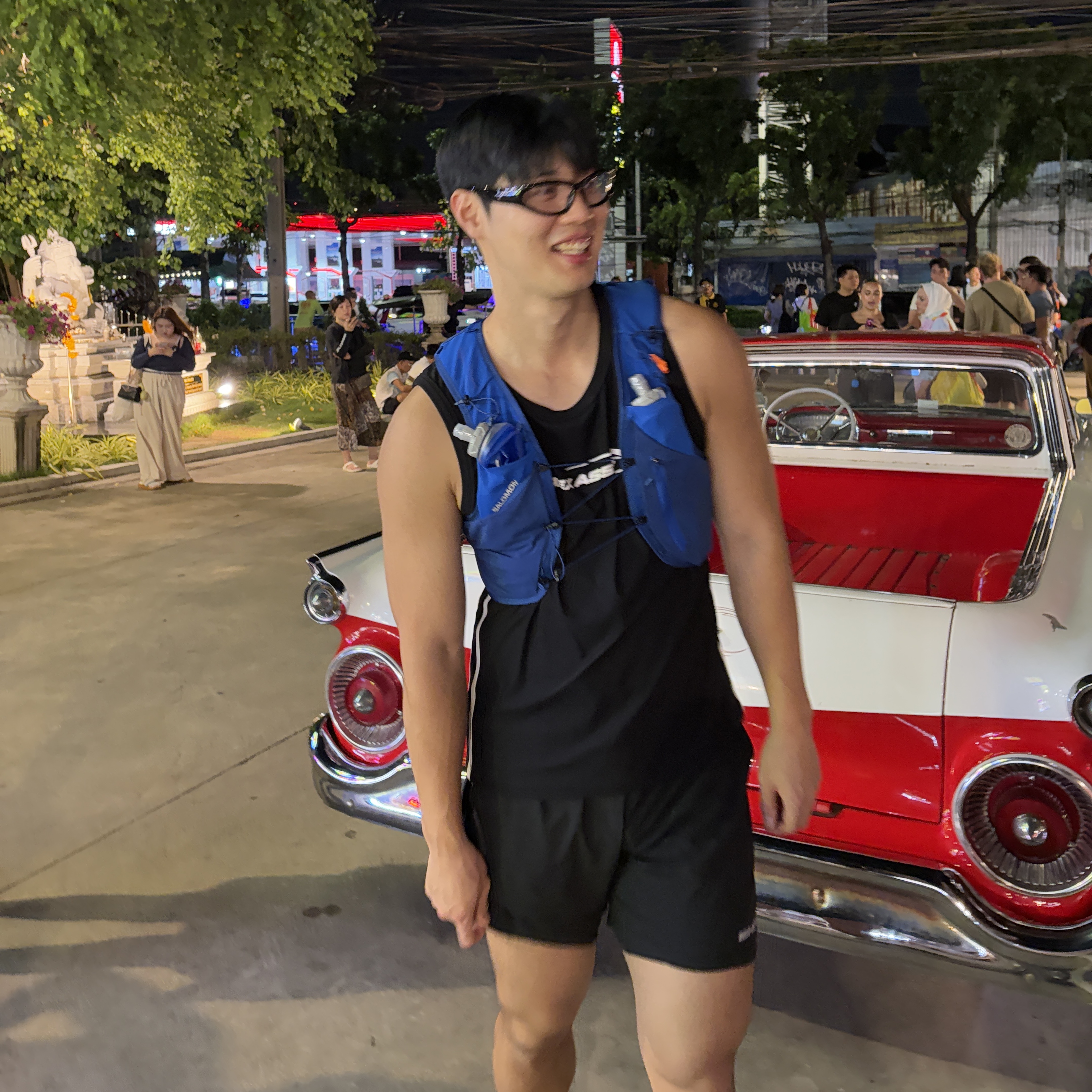 HDEX Assist Contrast Tank Black, Salomon Active Skin 8 Set Surf The Web 착용 스타일 - 2