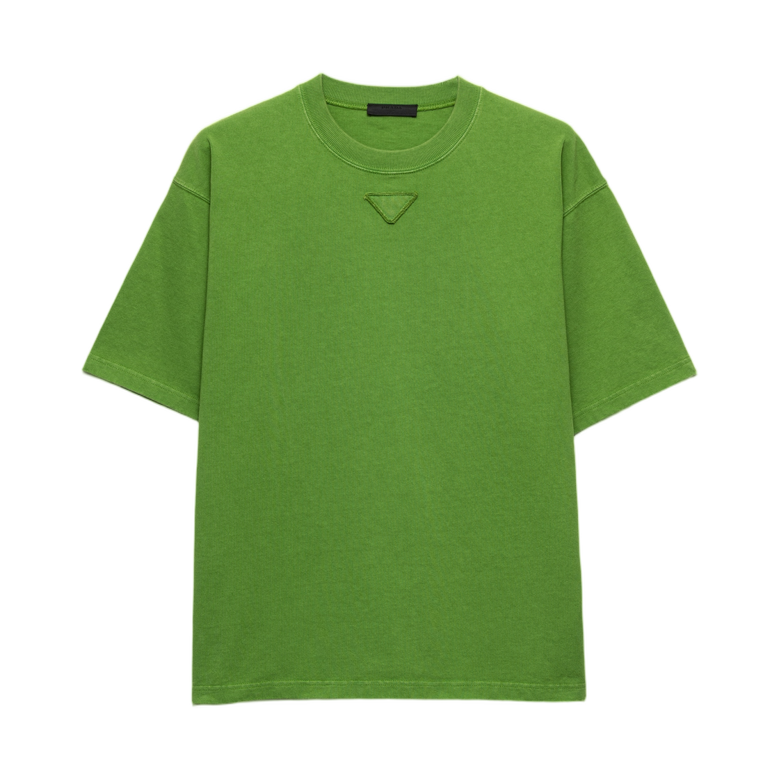 UJN986-187B-F0089 Prada Cotton T-Shirt Green