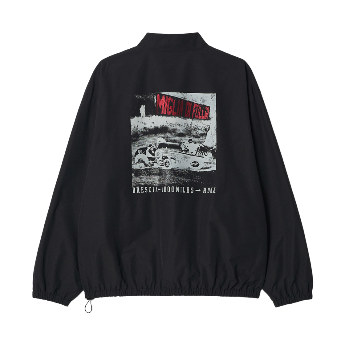 슈퍼벨로체 밀리아 쿼터 집 자켓 블랙(SUPERVELOCE Miglia Quarter Zip Jacket Black) - 1