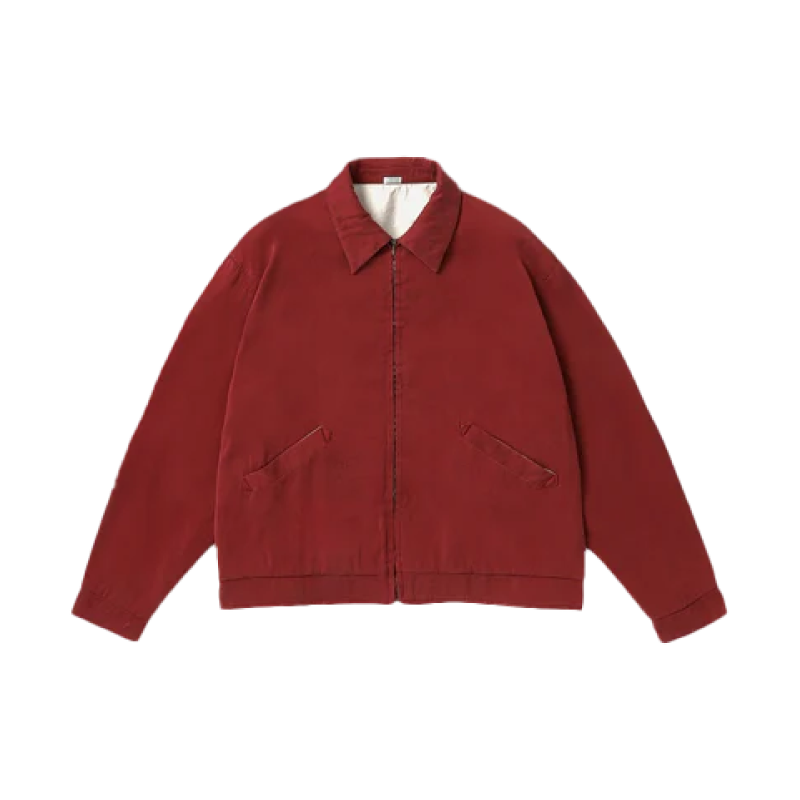 아프레쎄 워시드 실크 레이온 개버딘 자켓 레드 - 26SS(A.Presse Washed Silk Rayon Gabardine Jacket Red - 26SS) - 1