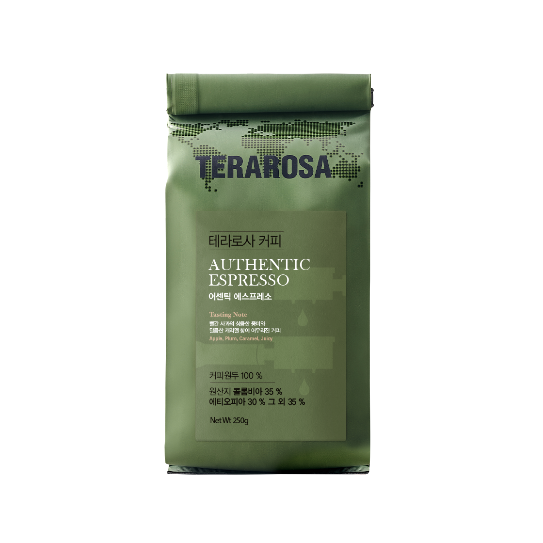 테라로사 어센틱 에스프레소 블렌드 원두 250g(TERAROSA Authentic Espresso Blend)