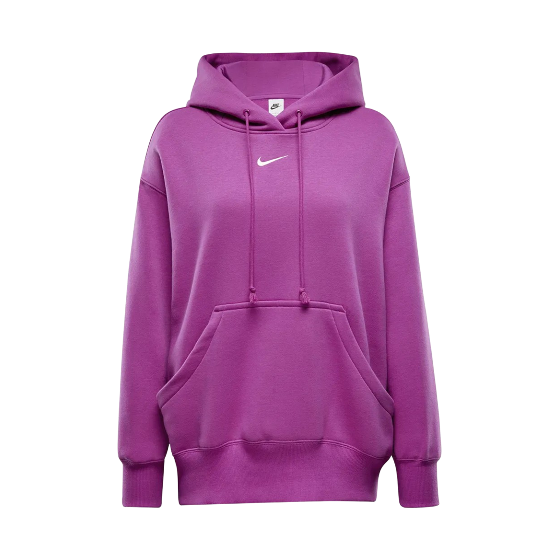 (W) 나이키 NSW 피닉스 플리스 오버사이즈 풀오버 후드 핫 푸시아 세일 - US/EU((W) Nike NSW Phoenix Fleece Oversized Pullover Hoodie Hot Fuchsia Sail - US/EU) - 1