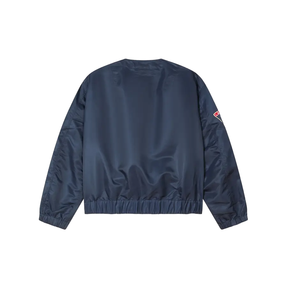 겐조 배지 칼라리스 봄버 네이비 블루 - 26SS(Kenzo Badges Collarless Bomber Navy Blue - 26SS) - 2