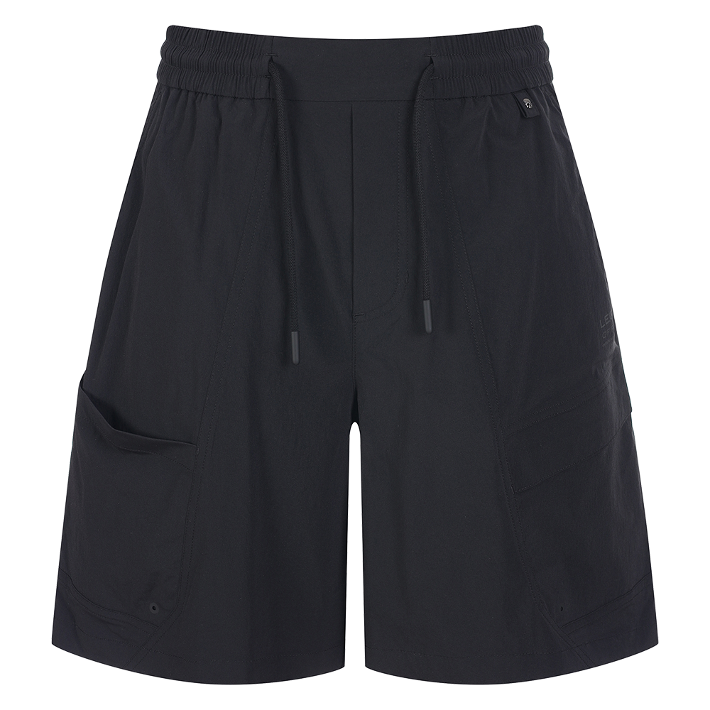 하이드로겐 남성 에센셜 카고 반바지 블랙(HYDROGEN Men’s Essential Cargo Shorts Black)