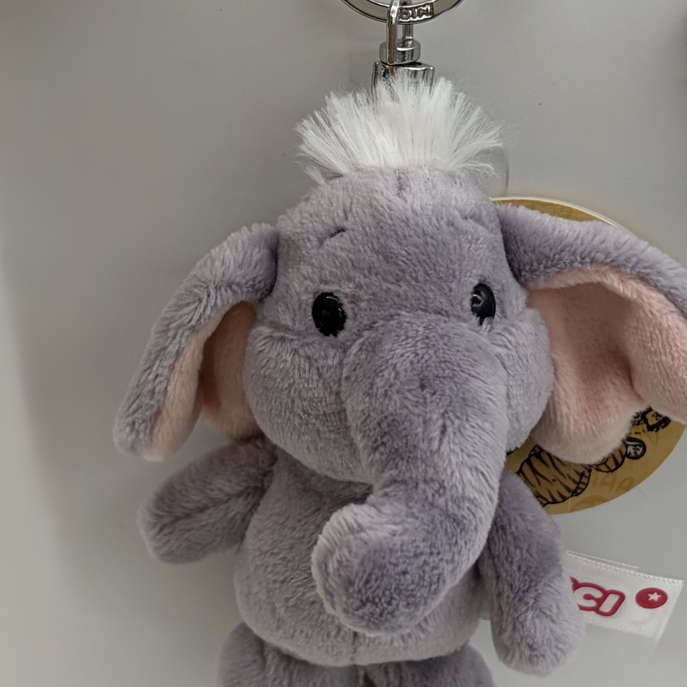 [KREAM 단독] NICI Keyholder Love elephant dark grey 10cm GREEN 착용 스타일