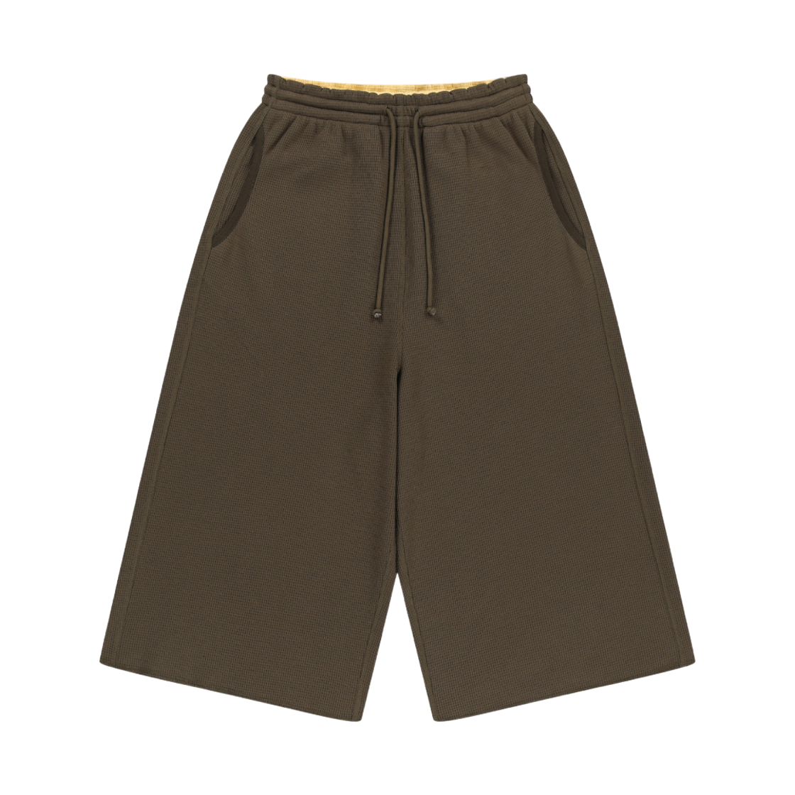 CY26FSBTPA302 COYSEIO 038 Waffle Capri Pants Brown