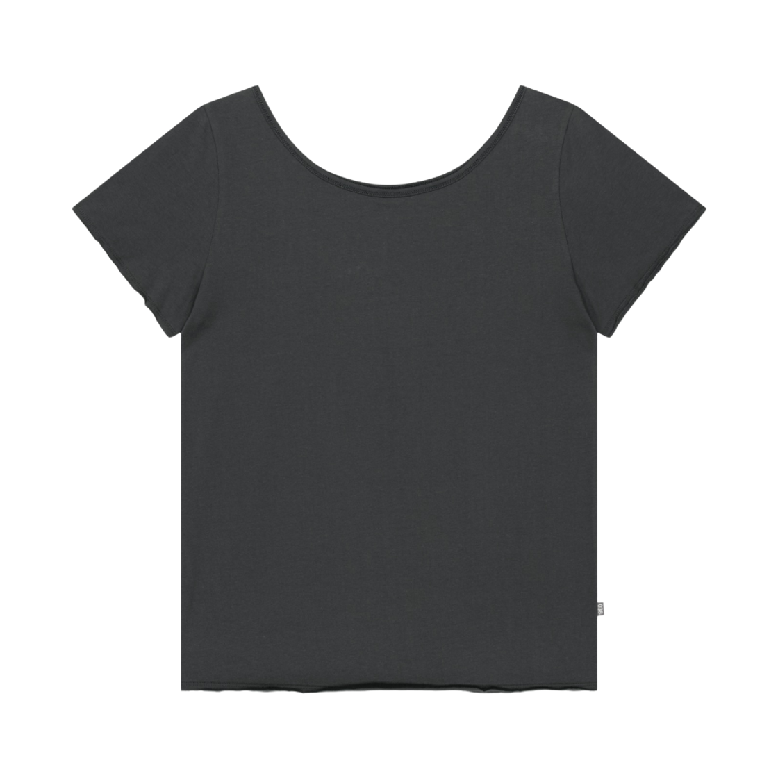 코이세이오 038 루즈 오프 숄더 티셔츠 차콜(COYSEIO 038 Loose Off-Shoulder T-Shirt Charcoal)