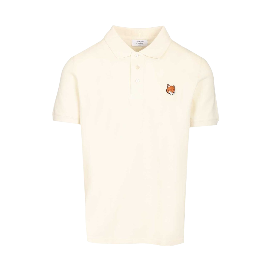 메종 키츠네 폭스 헤드 레귤러 폴로 노블 베이지(Maison Kitsune Fox Head Regular Polo Noble Beige)