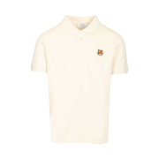 Maison Kitsune Fox Head Regular Polo Noble Beige