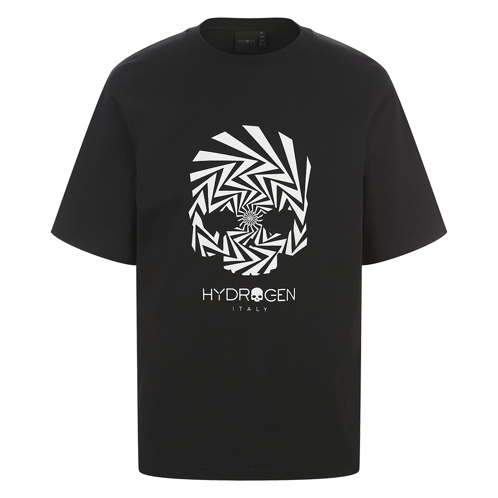 H11F2TR236 HYDROGEN Men's Thunder Bone-Z T-Shirt Black