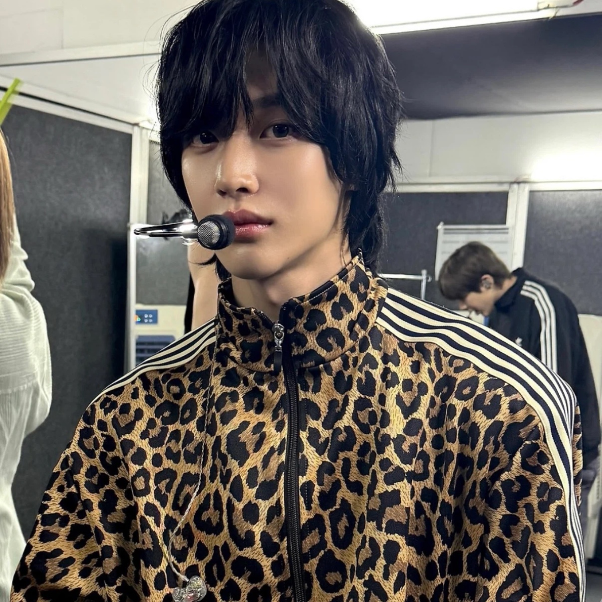 Kapital Smooth Jersey Leopard Print Stuntman & Woman Track Jacket Brown 착용 스타일