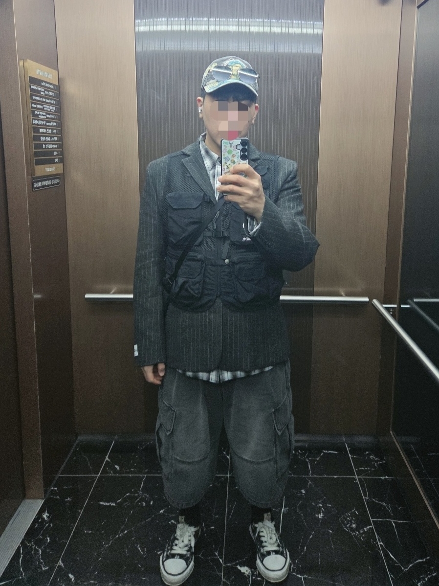 Supreme Jesus 5-Panel Black - 25FW, Supreme Saint Michael Fleece Jacket White - 21SS 착용 스타일 - 2