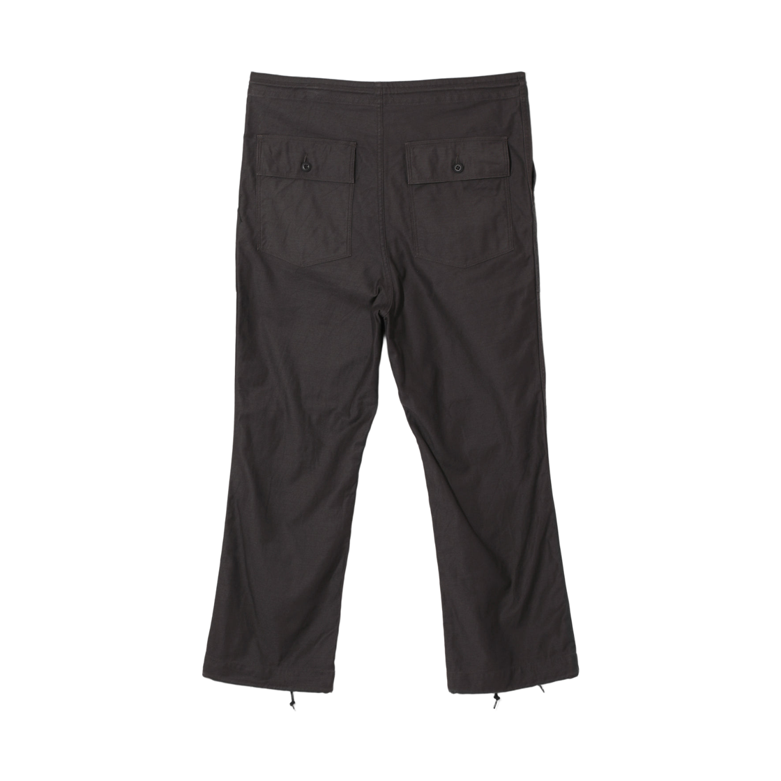 니들스 스트링 퍼티그 팬츠 리버스드 사틴 블랙(Needles String Fatigue Pants Reversed Sateen Black) - 2