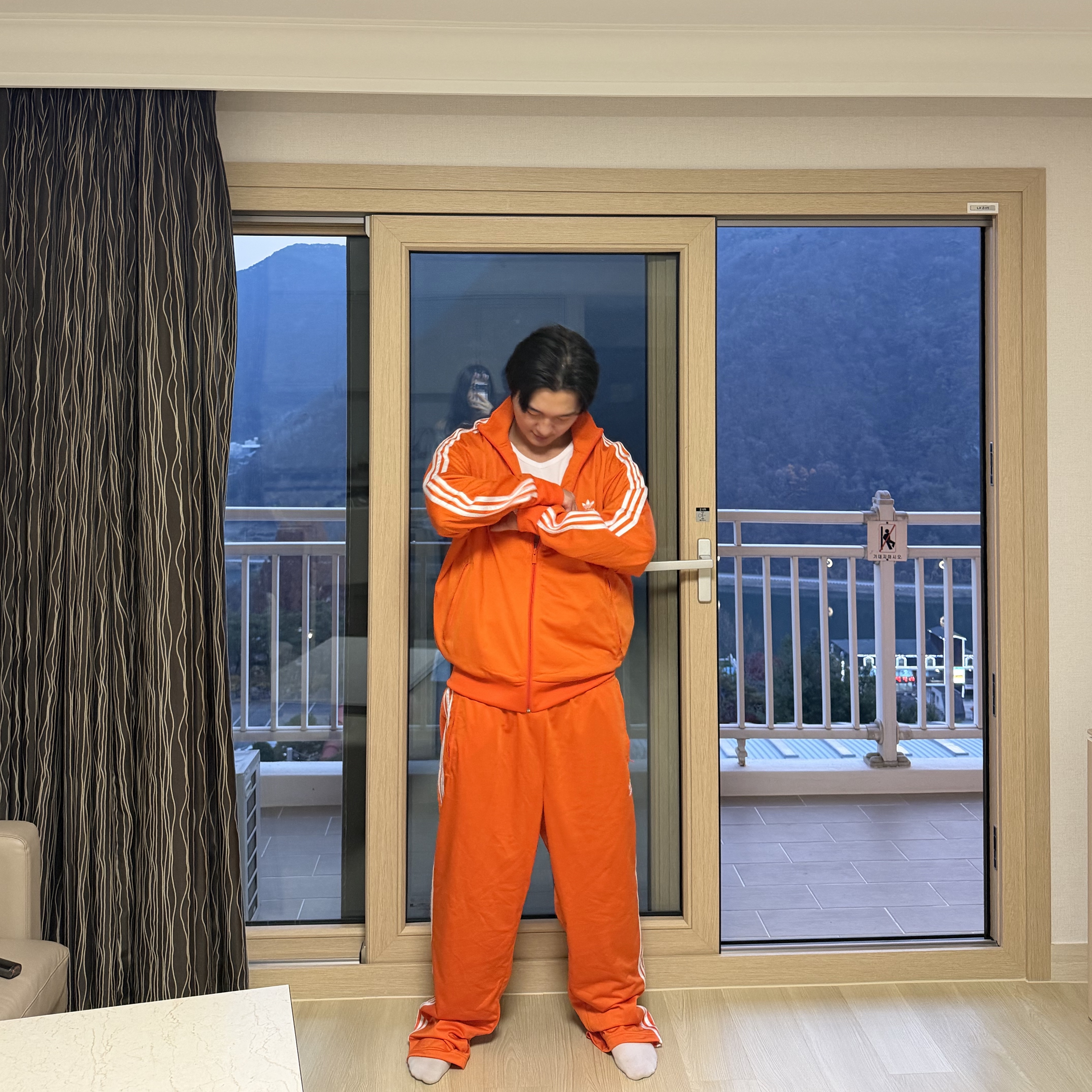 Adidas Adicolor Classics Firebird Track Top Black - KR Sizing, Adidas x Oasis Tour Firebird Track Top Black - KR Sizing 착용 스타일 - 2