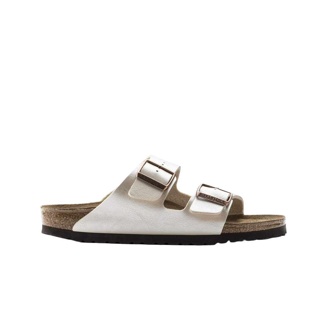 1009921 (W) Birkenstock Arizona Birko Flor Graceful Pearl White - Narrow