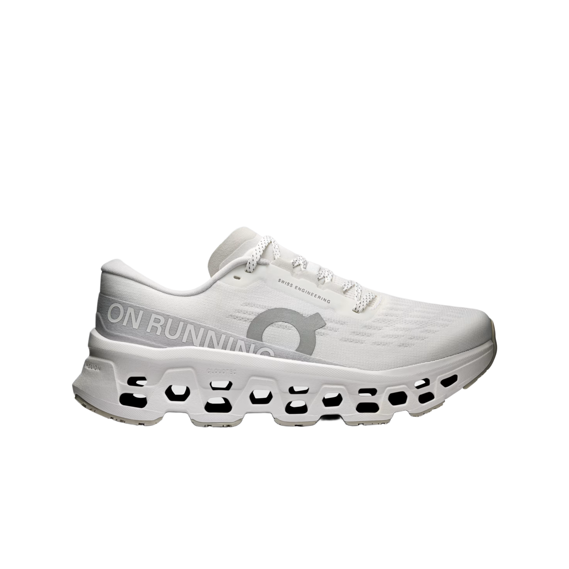 (W) 온 러닝 클라우드몬스터 3 화이트 울프((W) On Running Cloudmonster 3 White Wolf)