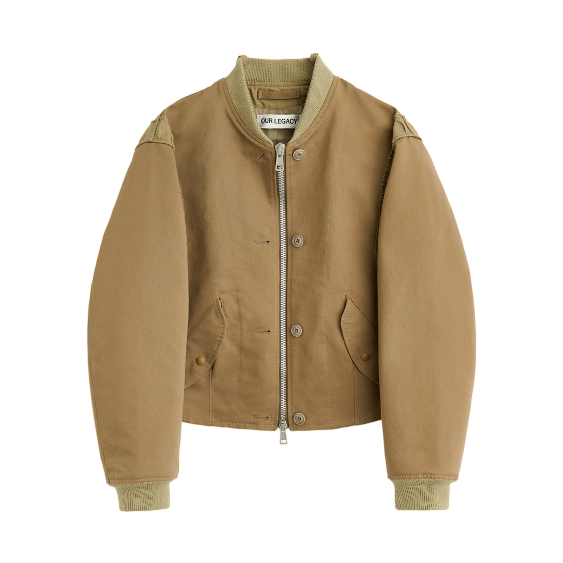 W2261FK (W) Our Legacy Frill Bomber Kharkee Double Weave Sateen