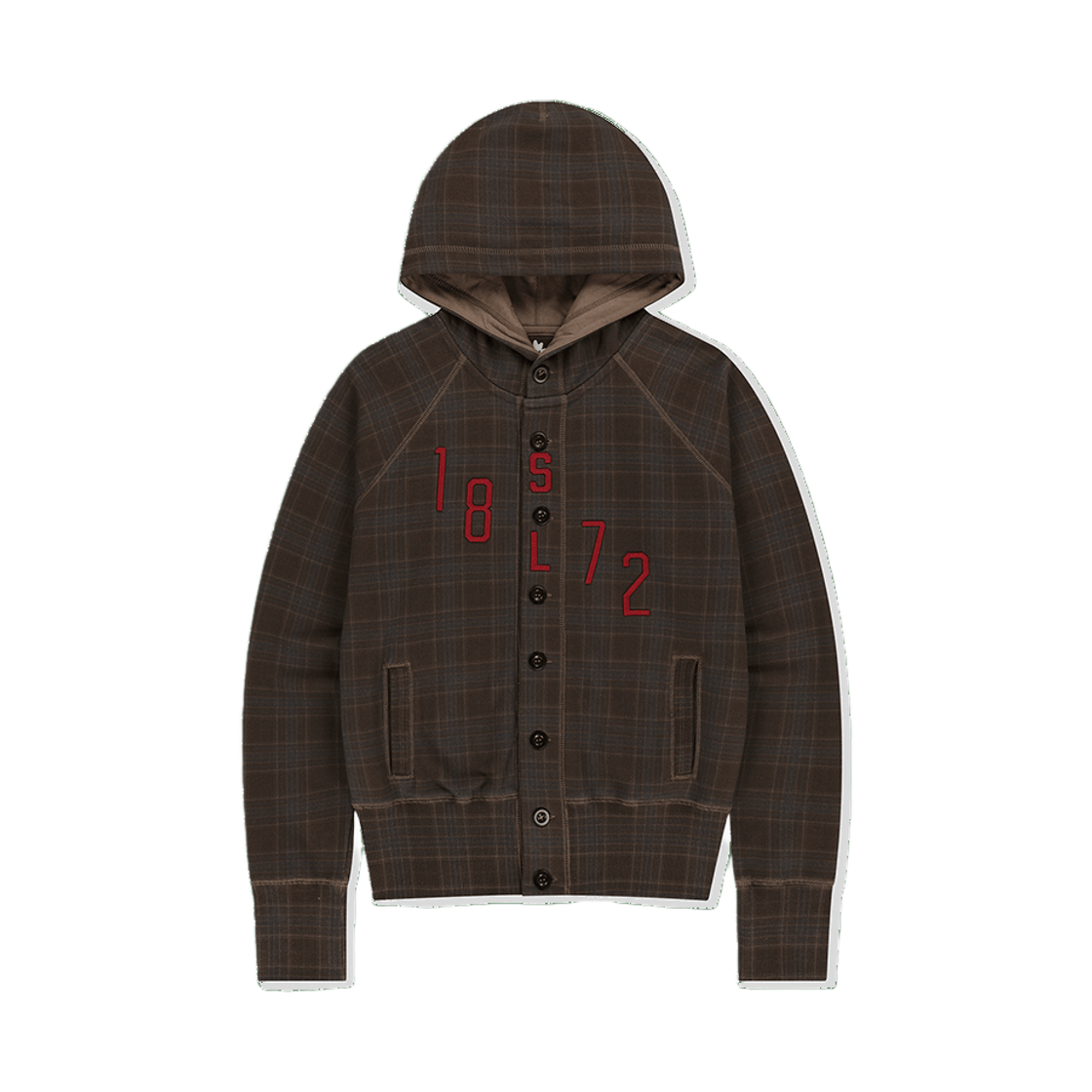 SL261TSWOW52BR [5% 적립] sunlovetour W 1872 Button Up Hoodie Brown