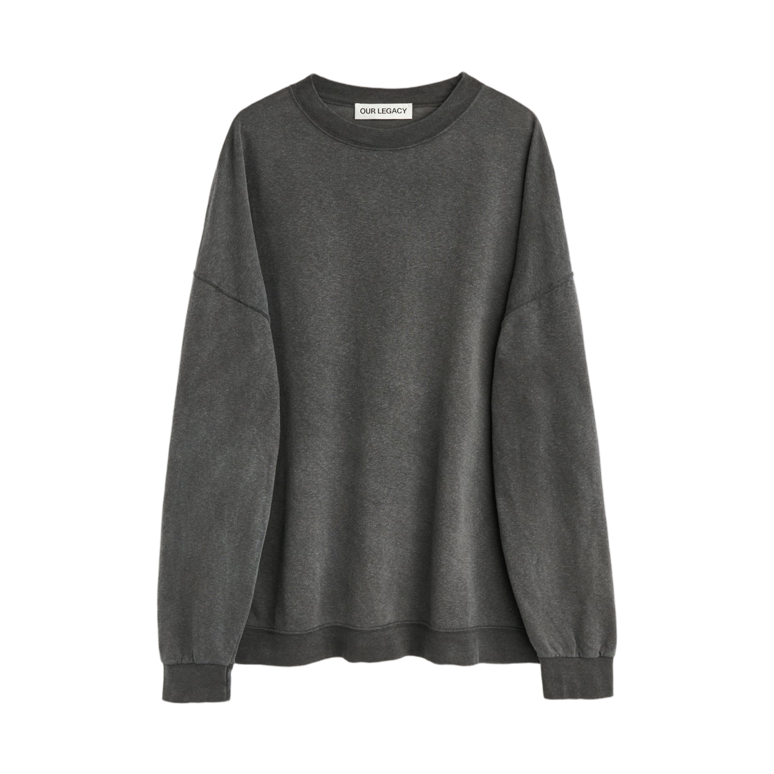 M2266SW Our Legacy Slack Sweatshirt Washed Black Rogue Loopback