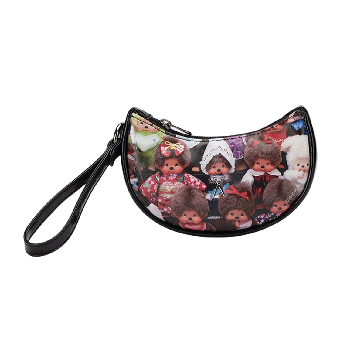 조셉앤스테이시 빕 파우치 팀 몬치치 블랙(JOSEPH&STACEY Bib Pouch Team Monchhichi Black)