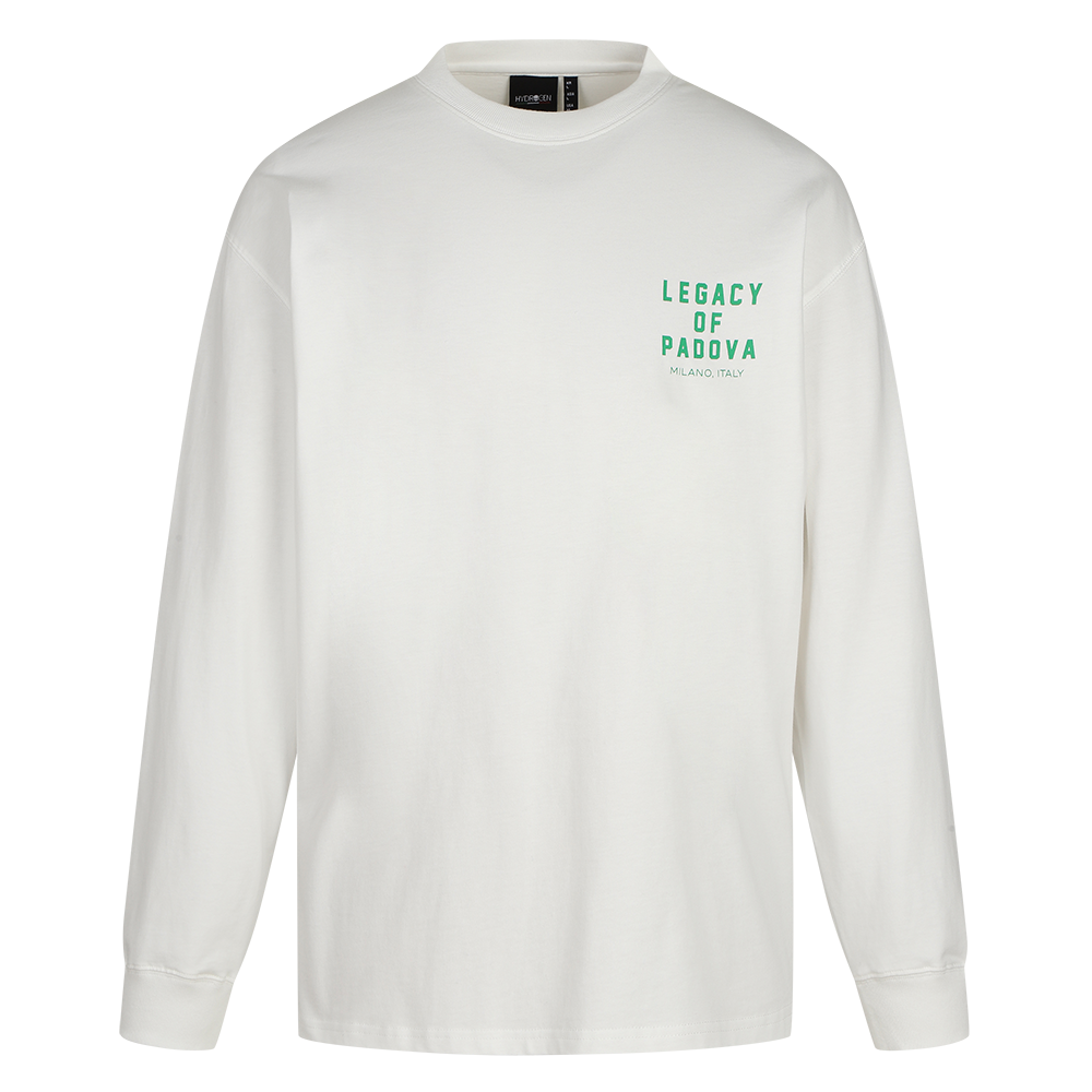 H31F1TL207 HYDROGEN Unisex Iconic Bone-Z Long Sleeve White