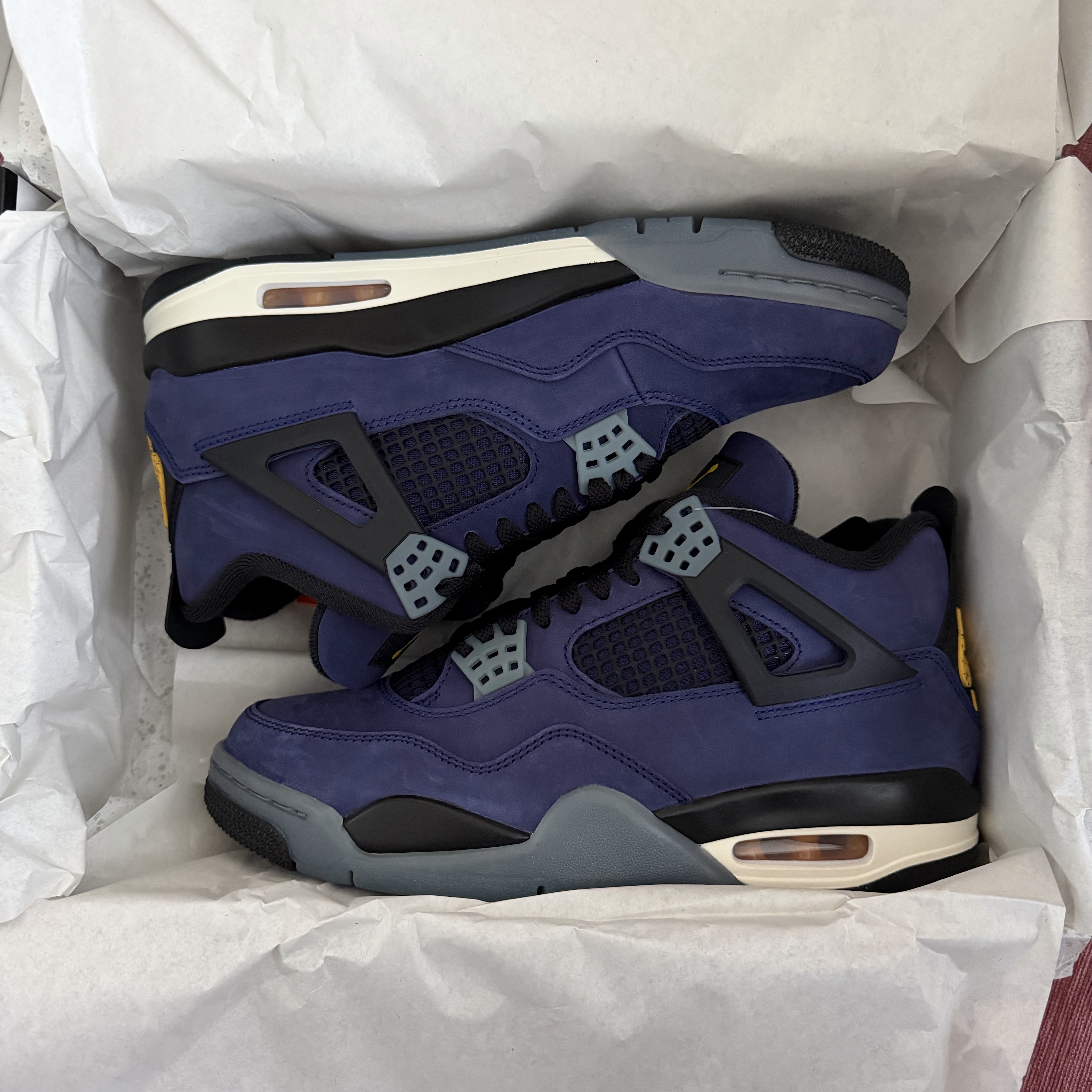 Jordan 4 Retro Imperial Purple 착용 스타일 - 1