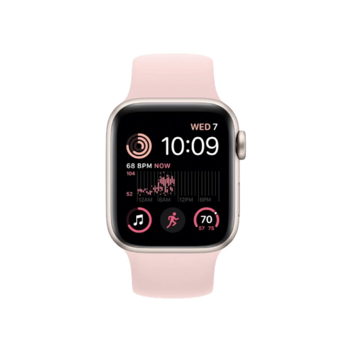 [S등급] 리퍼비시 애플워치 SE 2세대 40mm GPS 스타라이트 알루미늄 케이스 솔로 루프 초크 핑크([S등급] Refurbished Apple Watch SE 2nd 40mm GPS Starlight Aluminium Case with Solo Loop Chalk Pink)