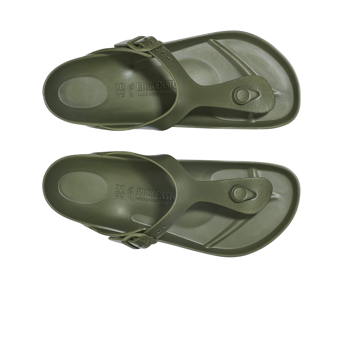 버켄스탁 지제 에센셜 에바 카키 - 레귤러(Birkenstock Gizeh Essentials Eva Khaki - Regular) - 2