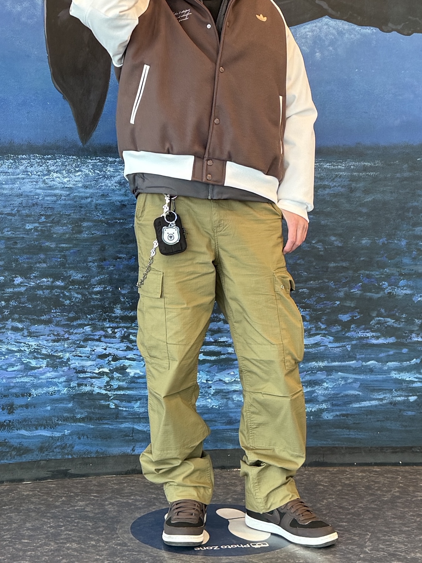 Uniqlo Pufftech Parka Dark Gray - JP 착용 스타일