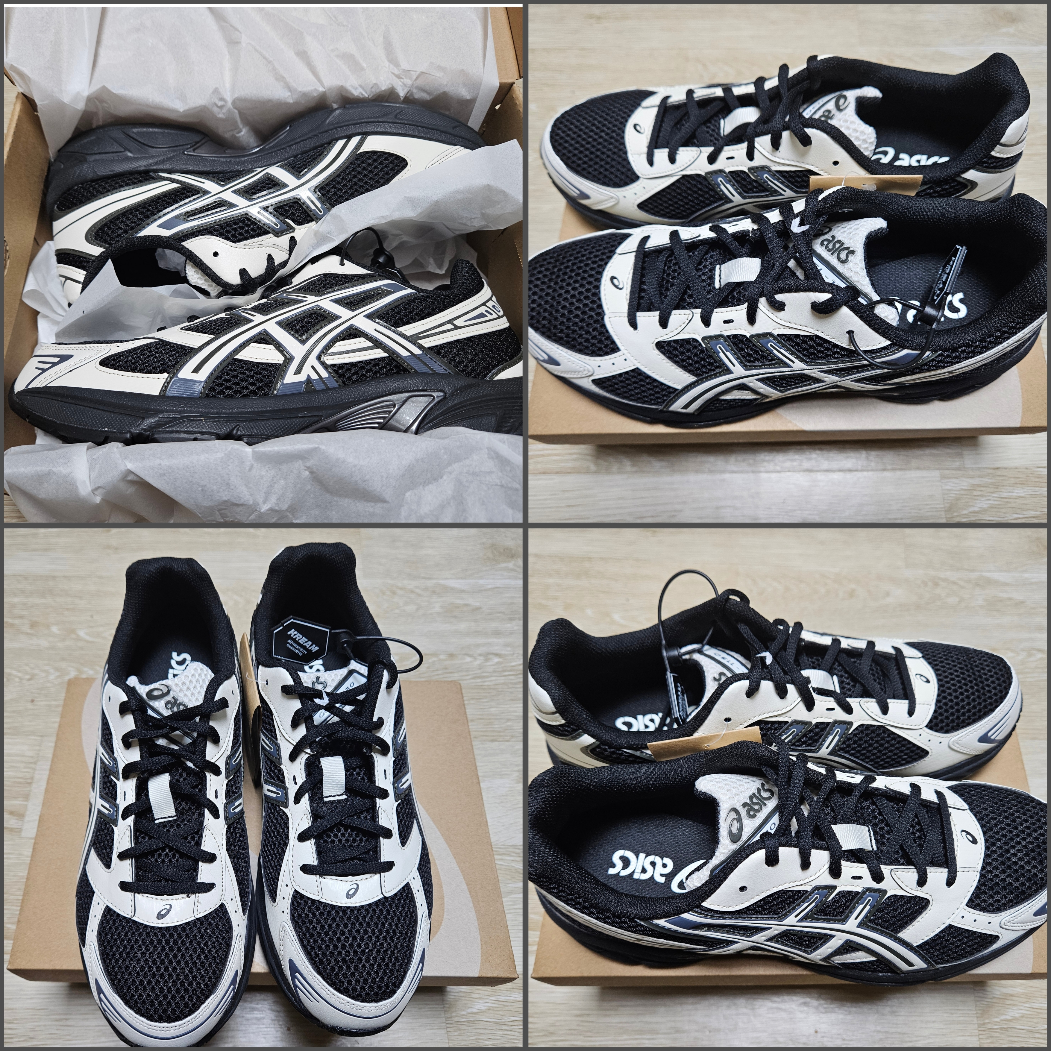 Asics Gel-1130 Black Cream 착용 스타일