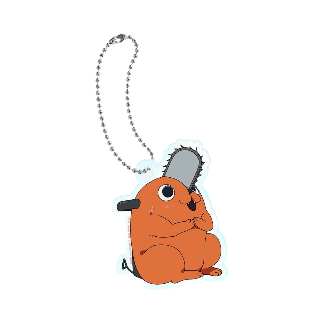 반다이 제일복권 쵸코토 무비 체인소 맨 레제 편 C상 포치타 아크릴 참 키링 A 버전(Bandai Ichiban Kuji Chokotto Movie Chainsaw Man Reze Arc C Prize Pochita Acrylic Charm Keyring A Ver.)