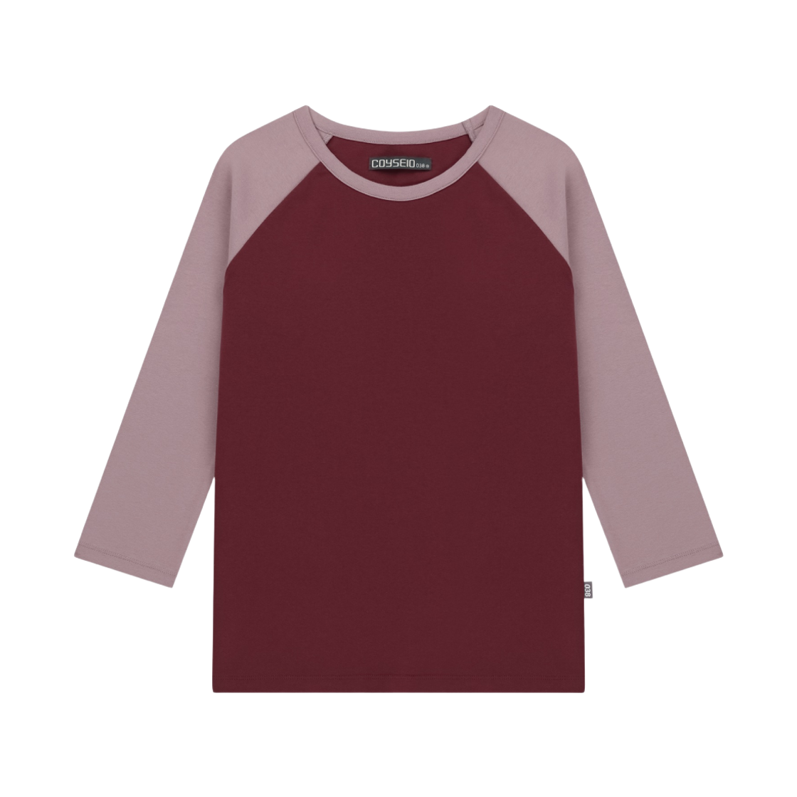 CY26FSTOLS306 COYSEIO 038 Color Mixed Raglan Capri Long Sleeve Wine