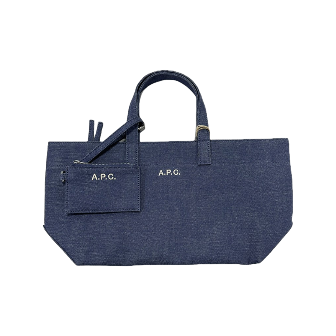 COHLX-F67045-IAA A.P.C. Le Drummer Small Tote Bag Blue