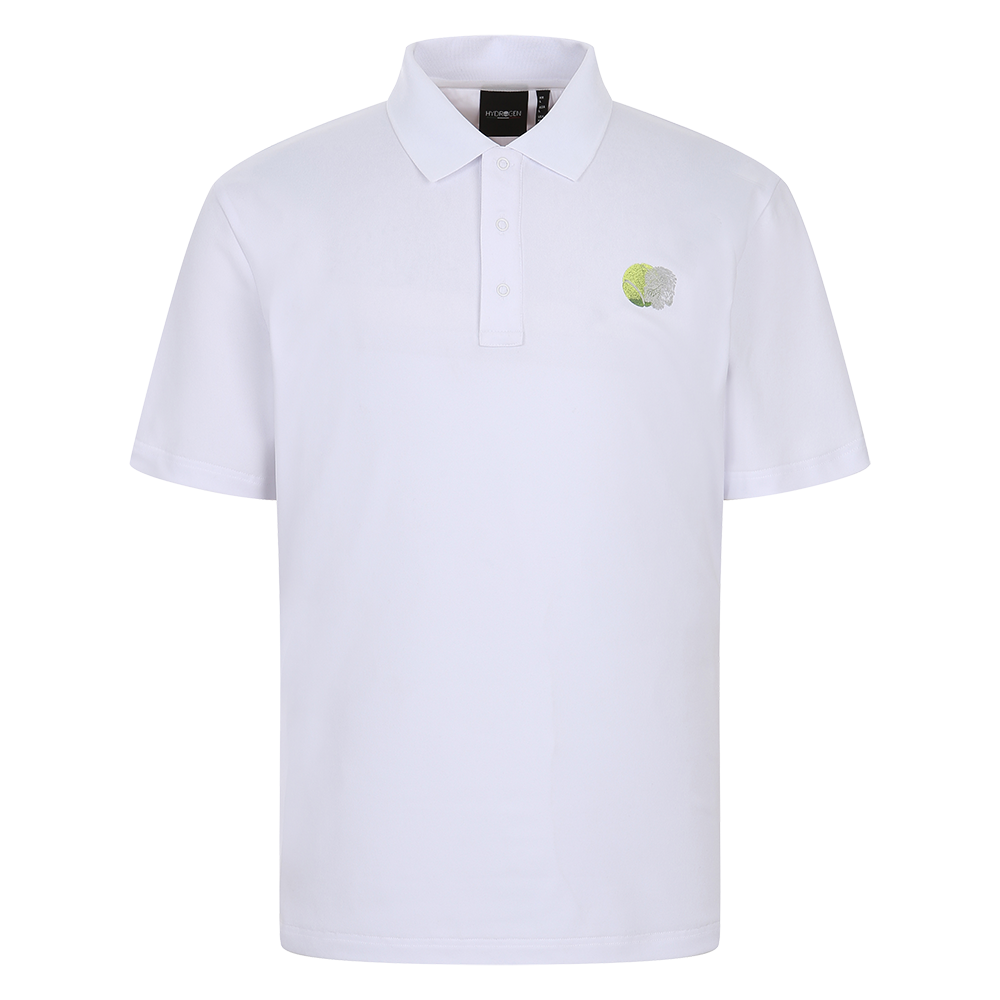 하이드로겐 남성 본즈볼 그래픽 카라 티셔츠 화이트(HYDROGEN Men's Bone-Z Ball Graphic Polo Shirt White)