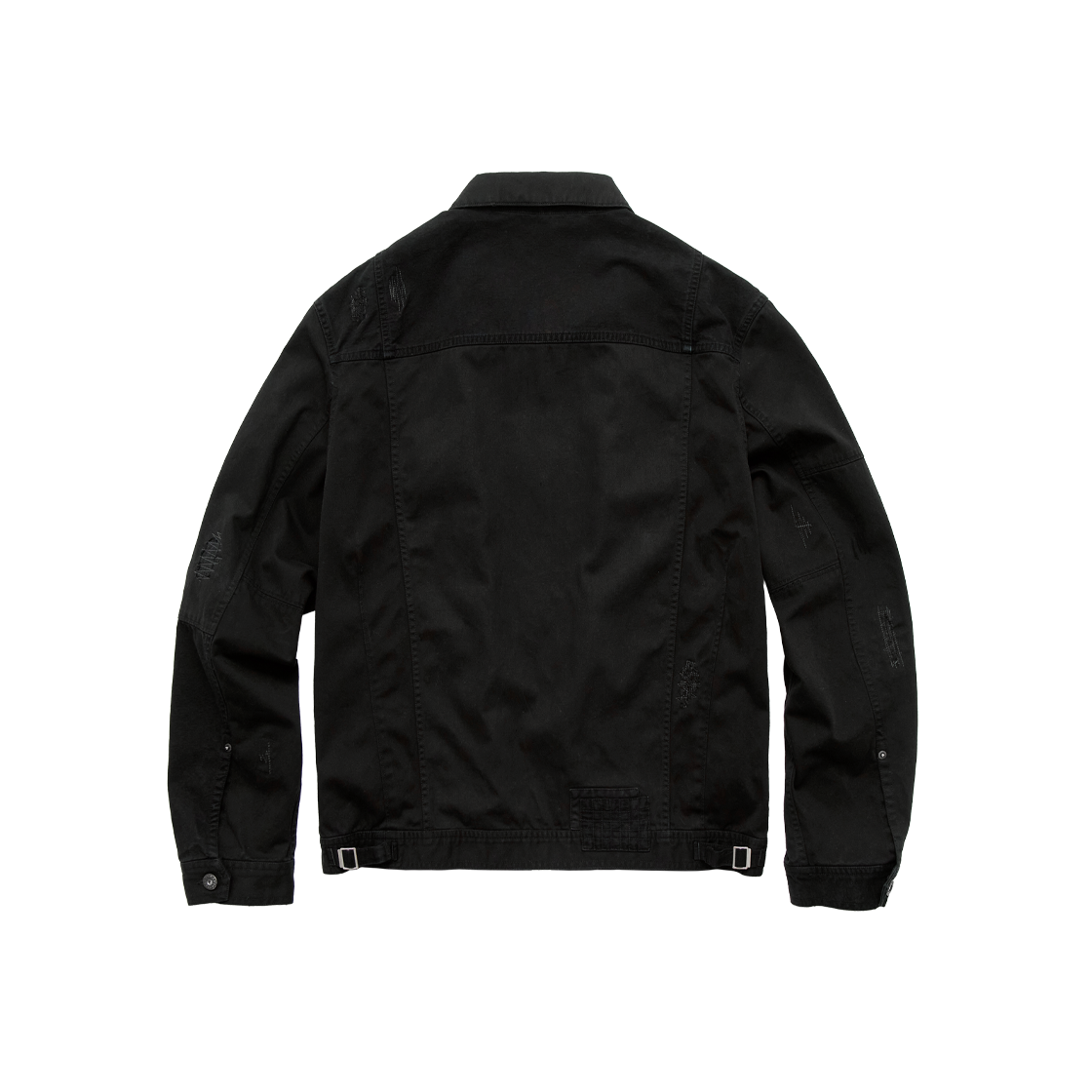폴리테루 데미지드 사시코 트러커 (도킹 트러커) OG ver. 블랙(Polyteru Damaged Sashiko Trucker (Docking Trucker) OG Ver. Black) - 2