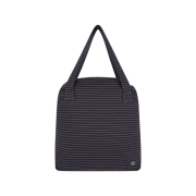 COYSEIO 038 Stripe Tote Bag Blue Charcoal