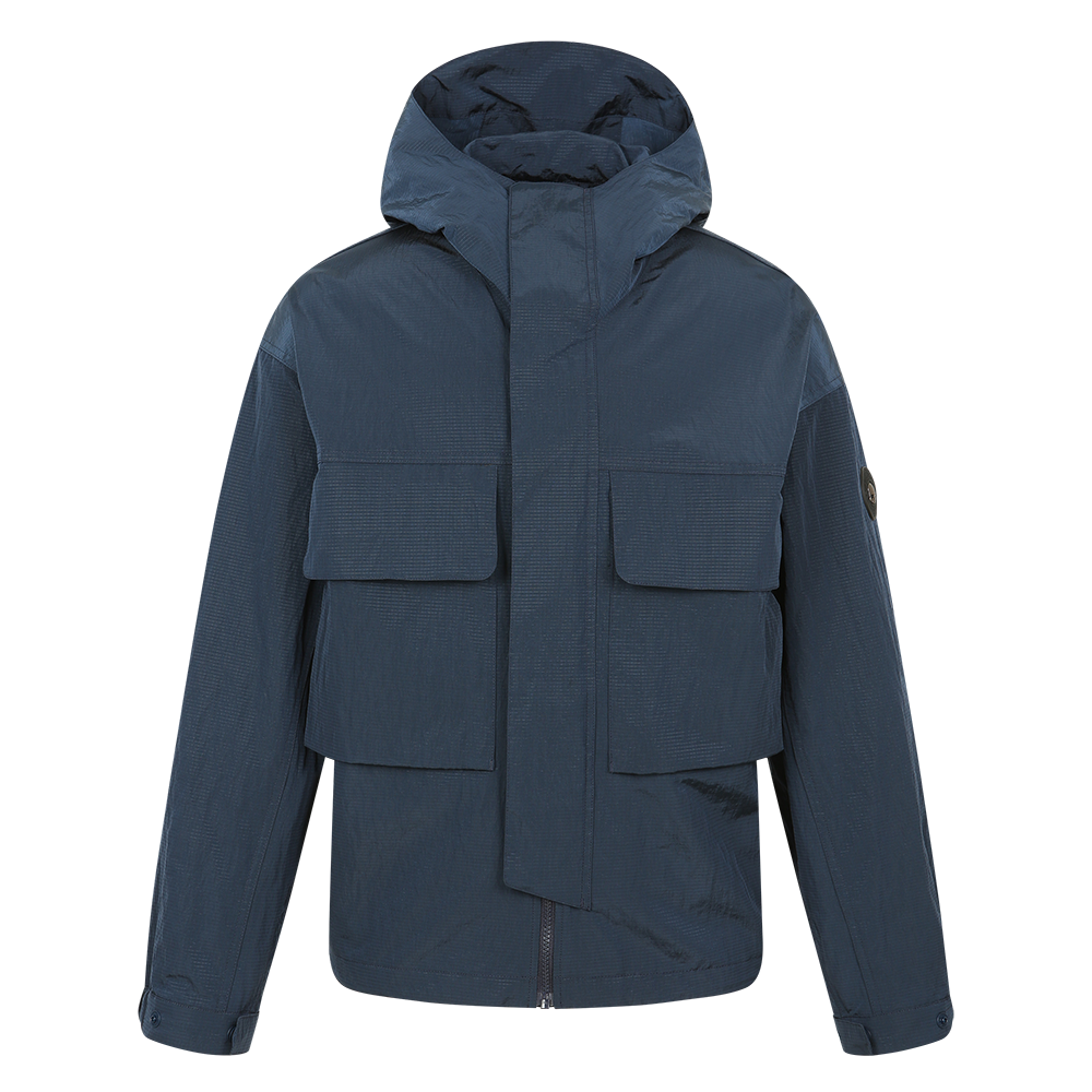 하이드로겐 남성 립스탑 아웃포켓 점퍼 네이비(HYDROGEN Men's Ripstop Outer pocket Jacket Navy)