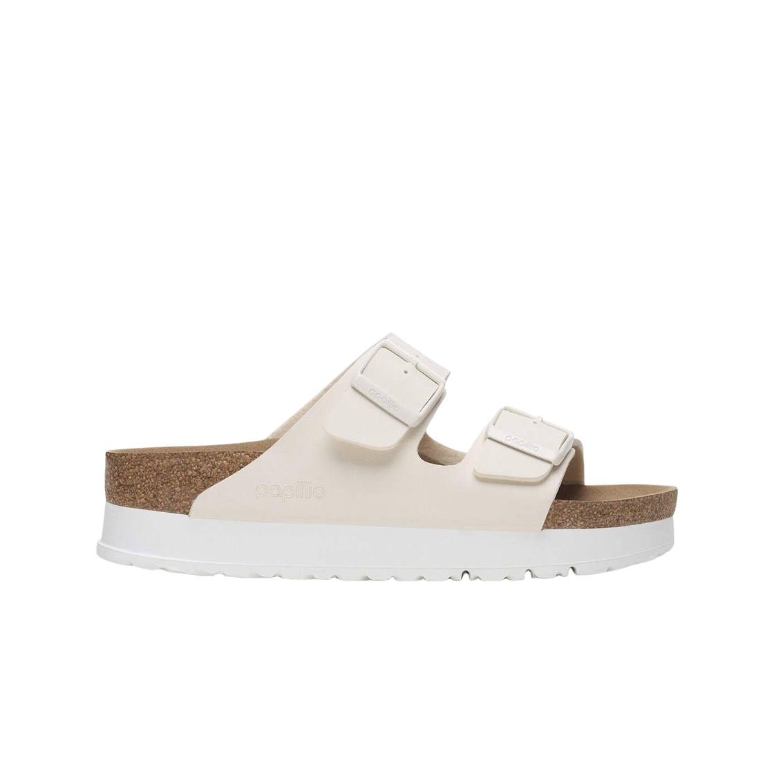 (W) 버켄스탁 아리조나 플렉스 플랫폼 에그쉘 - 내로우((W) Birkenstock Arizona Flex Platform Eggshell - Narrow)