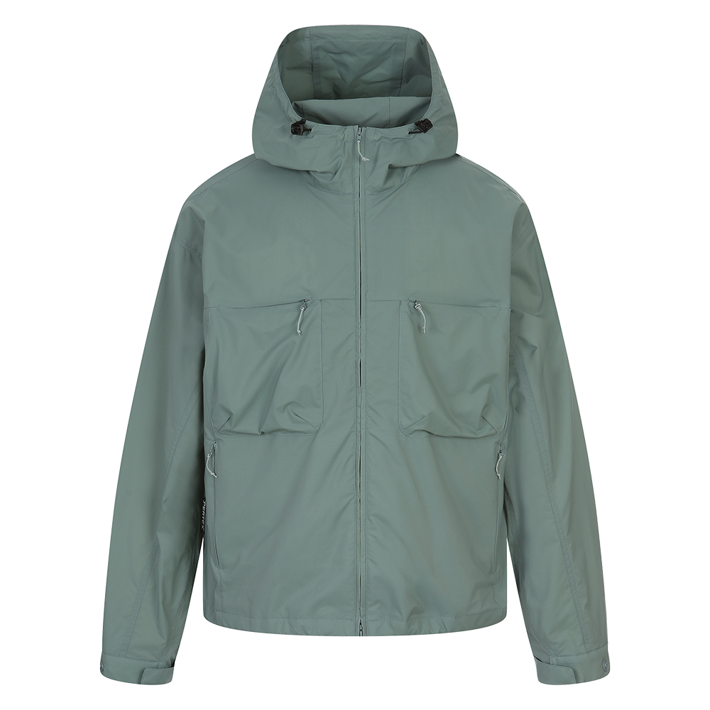 하이드로겐 유니 이퀼리브리움 바람막이 자켓 - 후드형 민트(HYDROGEN Unisex Equilibrium Hooded Windbreaker Mint)